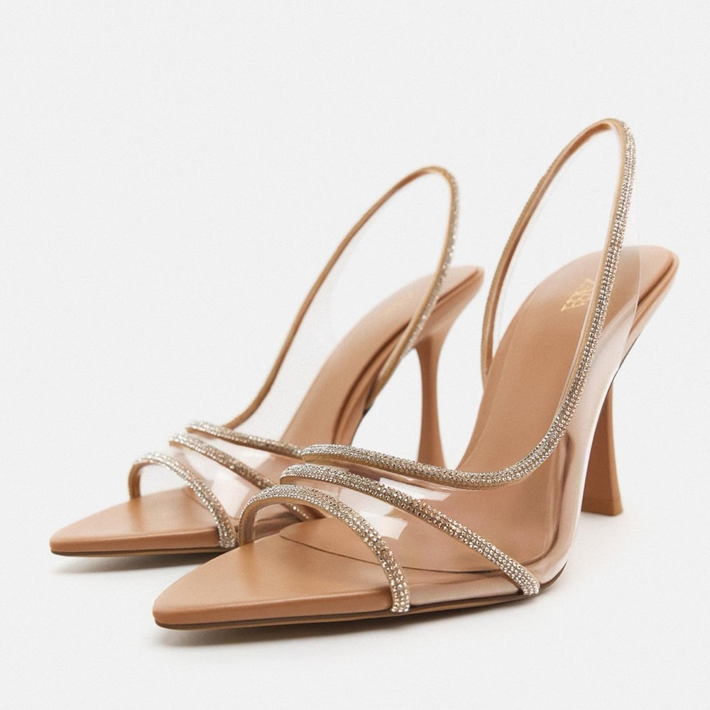 Zara Rhinestone Heels